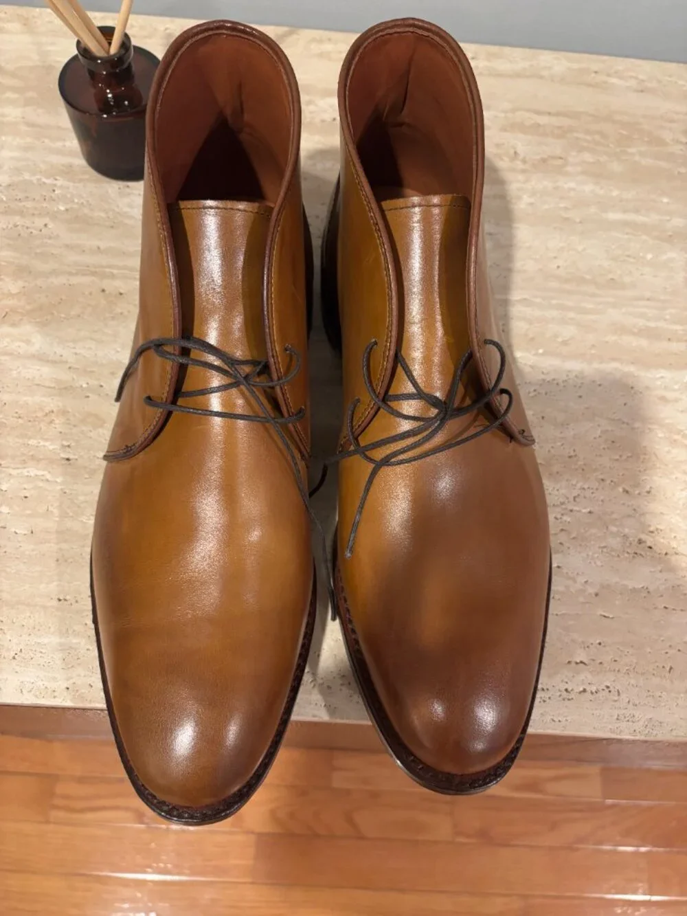 NEW Allen Edmonds Williamsburg Chukka Ankle Dress Boots 11 D US 2809 Walnut